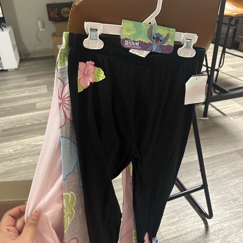 Kids Black and Pink Leggings